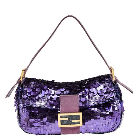 fendi purple sequin bag